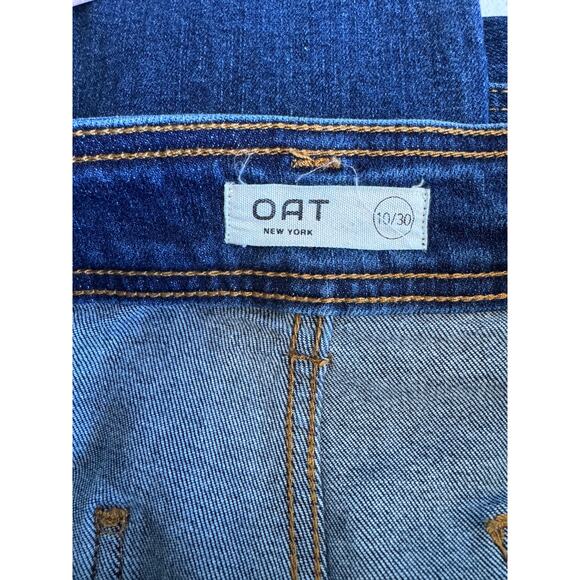 Oat NY Wide Leg Cropped Frayed EUC 10|30 High Waist - Picture 6 of 6